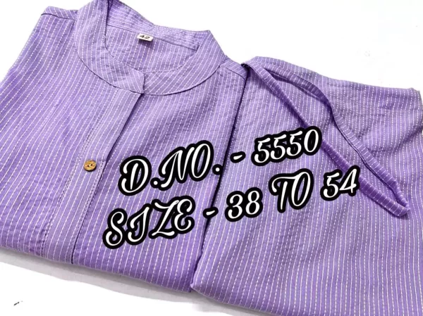Purple pure cotton katha long Kurti folded from dailyimprovise